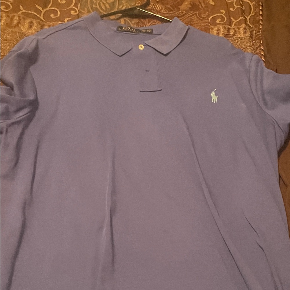 Polo by Ralph Lauren Men's Purple Polo Shirt